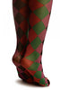 Pink, Red, Green & Black Argyle