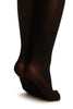 Black With Faux Knee High Socks