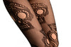 Black Fishnet With Mexican Skulls (Halloween)