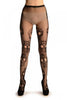 Black Fishnet With Mexican Skulls (Halloween)