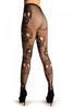 Black Fishnet With Mexican Skulls (Halloween)