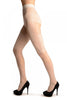 White With Faux Wide Lace Suspender Garter