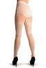 White With Faux Wide Lace Suspender Garter