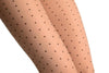 Beige With Black Seam & Small Polka Dots