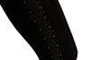 Black Thick Cotton With Grey & Brown Stencils Side Seam