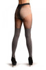 Grey With Black Polka Dots Faux Stockings With Sheer Top Tights