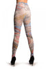 Camden Collage On White Printed Tights