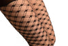 Black With Silver Lurex Luxurious Duble Mesh Fishnet Tights