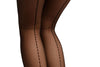 Black With Dotted Seam & Ankles Tights