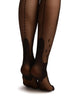 Black With Dotted Seam & Ankles Tights