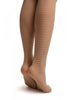 Grey Transparent & Opaque Woven Stripes Tights