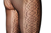 Black Fishnet With Lace Stripes On the Sides
